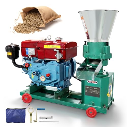 Bonxrdun Feed Pellet Machine, Animal Feed Mill Machine with Diesel