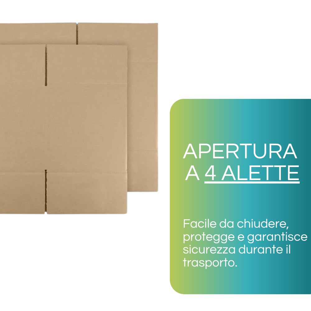 Virsus 20 scatole di cartone per trasloco dimensione 60x40x40 cm scatola doppia onda cartone per imballaggio traslochi spedizioni imballaggi - M
