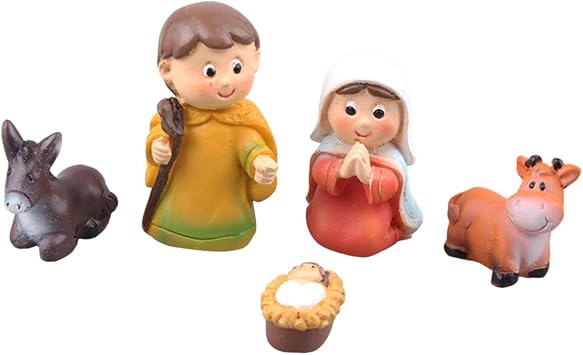 Holy Family Statue for Bedroom Fireplace Table,Jesus Religious Sculpture