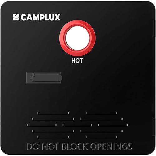 CAMPLUX RV Water Heater Door 15 x 15 Inches, RV Water Heater Access Cover for 4/6 Gallons RV Tank Water Heater, Black