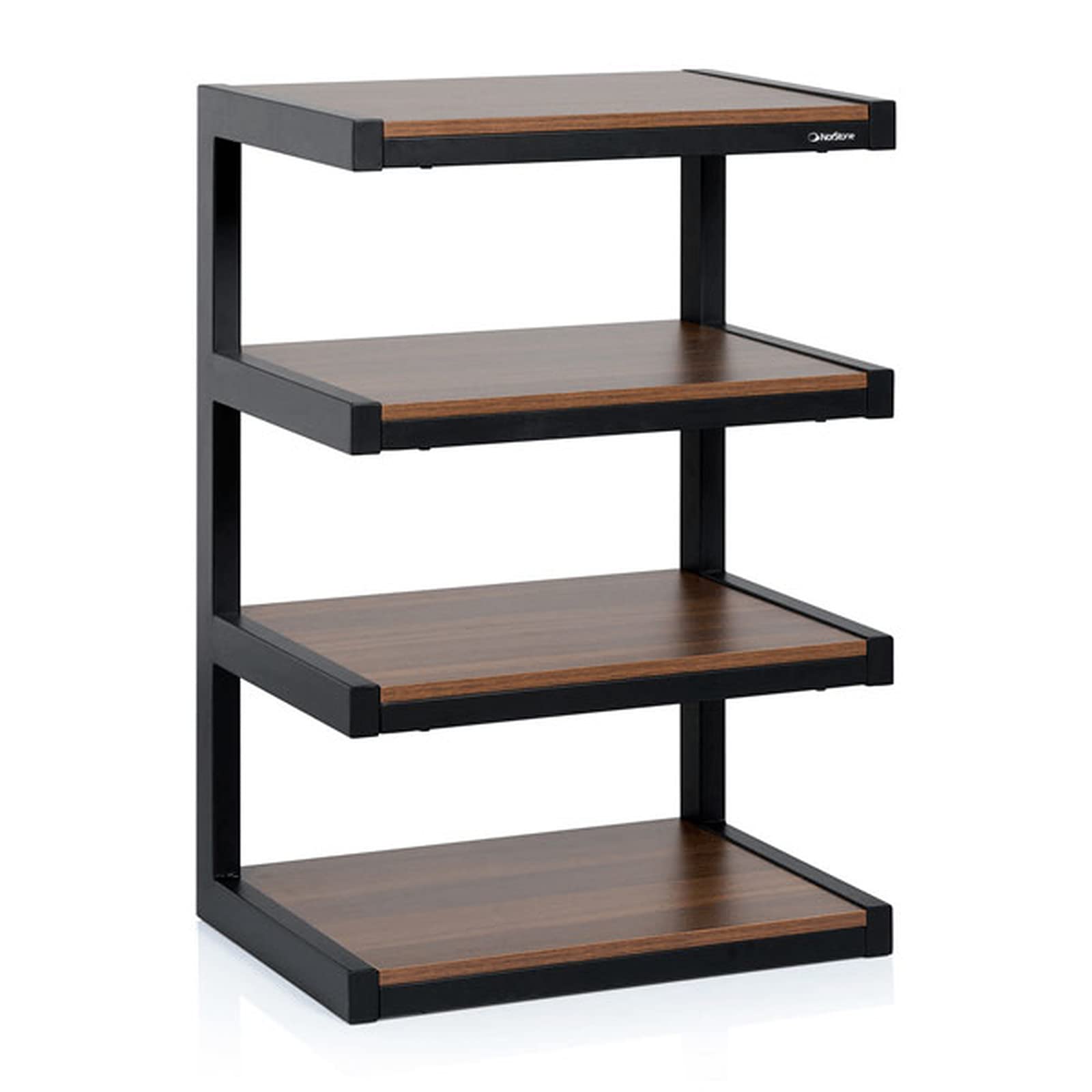 Norstone Esse Hi-​Fi Noir et Noyer - Meuble Hifi