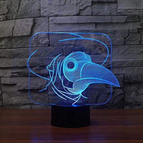 Veilleuse LED Bird Man Newle portable télécommandée pour placard salon et couloir