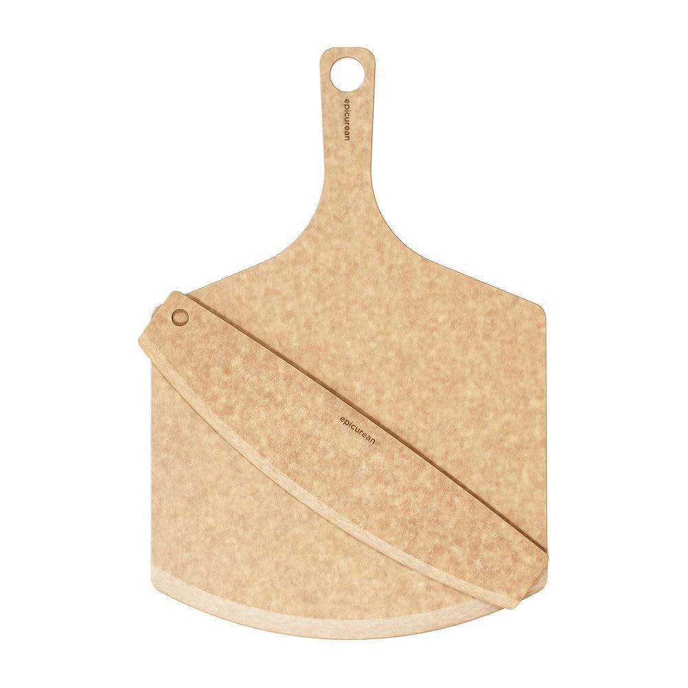Epicurean Pizza Peel, w/Cutter Set, Natural