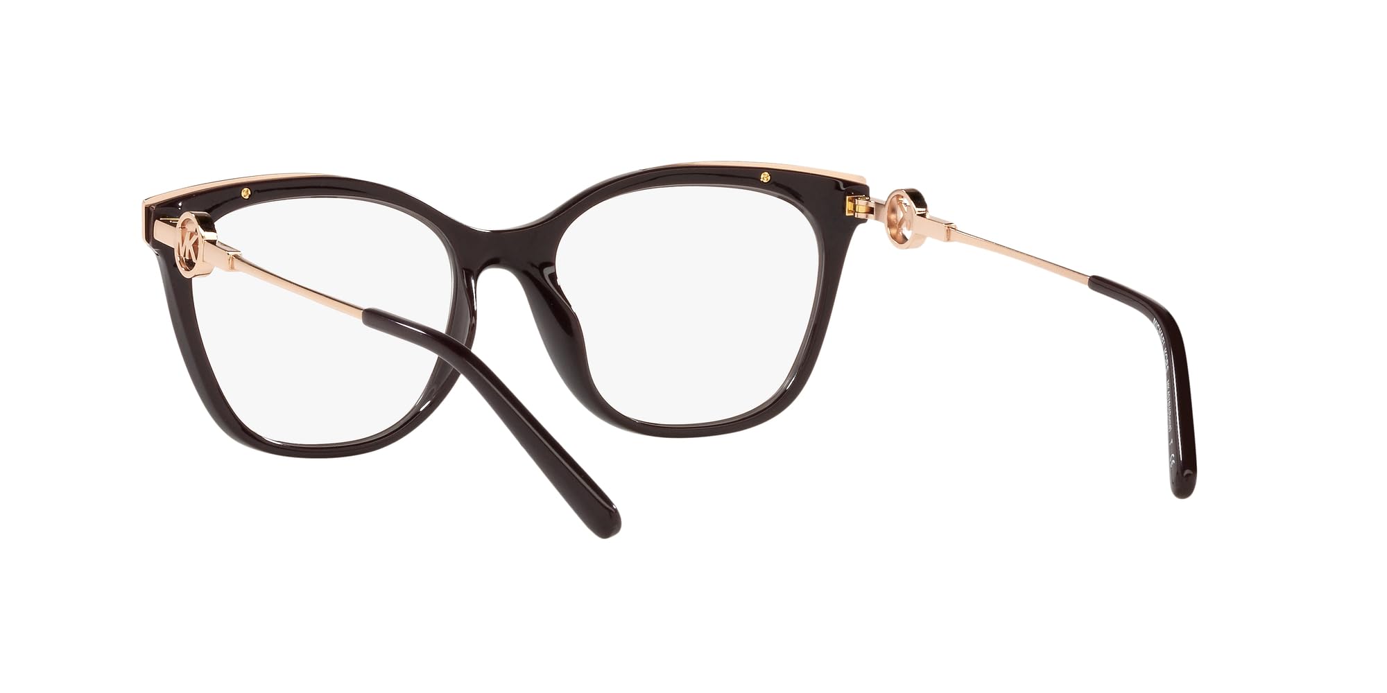 Michael Kors 0MK4076U Okulary, Brązowy/Złoto Różowe, 54 Unisex-Dorosły, Brązowy/Różowe złoto, 54