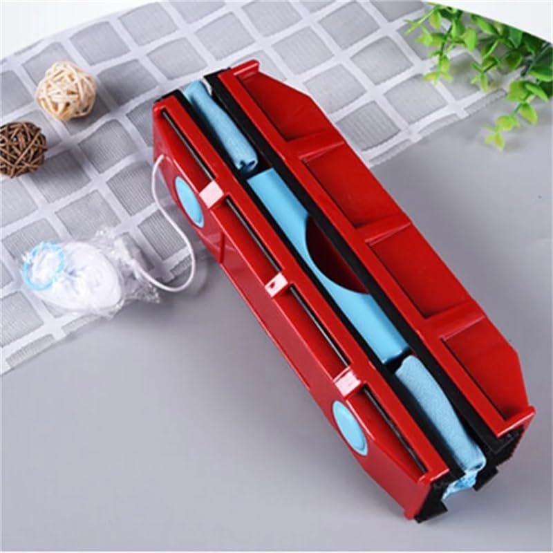 Cepillo de limpieza de vidrio Limpiador de ventanas magnético reutilizable Escobilla de ventana Herramienta de limpieza de mano Limpiaparabrisas for el hogar for ventanas y superficies de vidrio Fácil