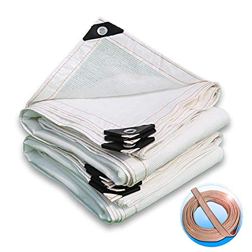 FCXBQ Sun Shade Sail Cloth Rectangle Canopy Sail Sunshade UV Block for Patio Yard Backyard, Taped Edge?with Grommets?23 Sizes (Color : White, Size : 2x2m)