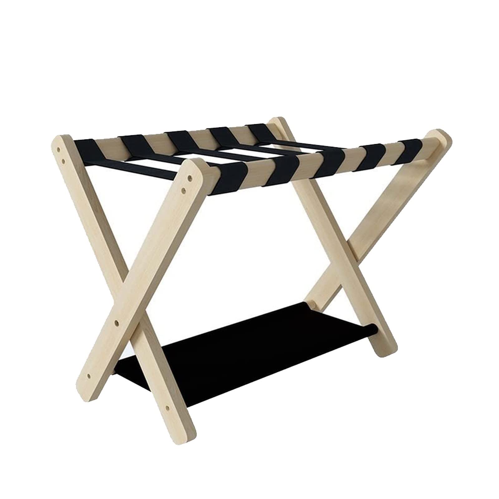 Portaequipajes para habitación de huéspedes: Soporte para Maletas, portaequipajes de Madera Maciza para el hogar del Hotel, Estante para Zapatos/Almacenamiento Multifuncional para el dormito