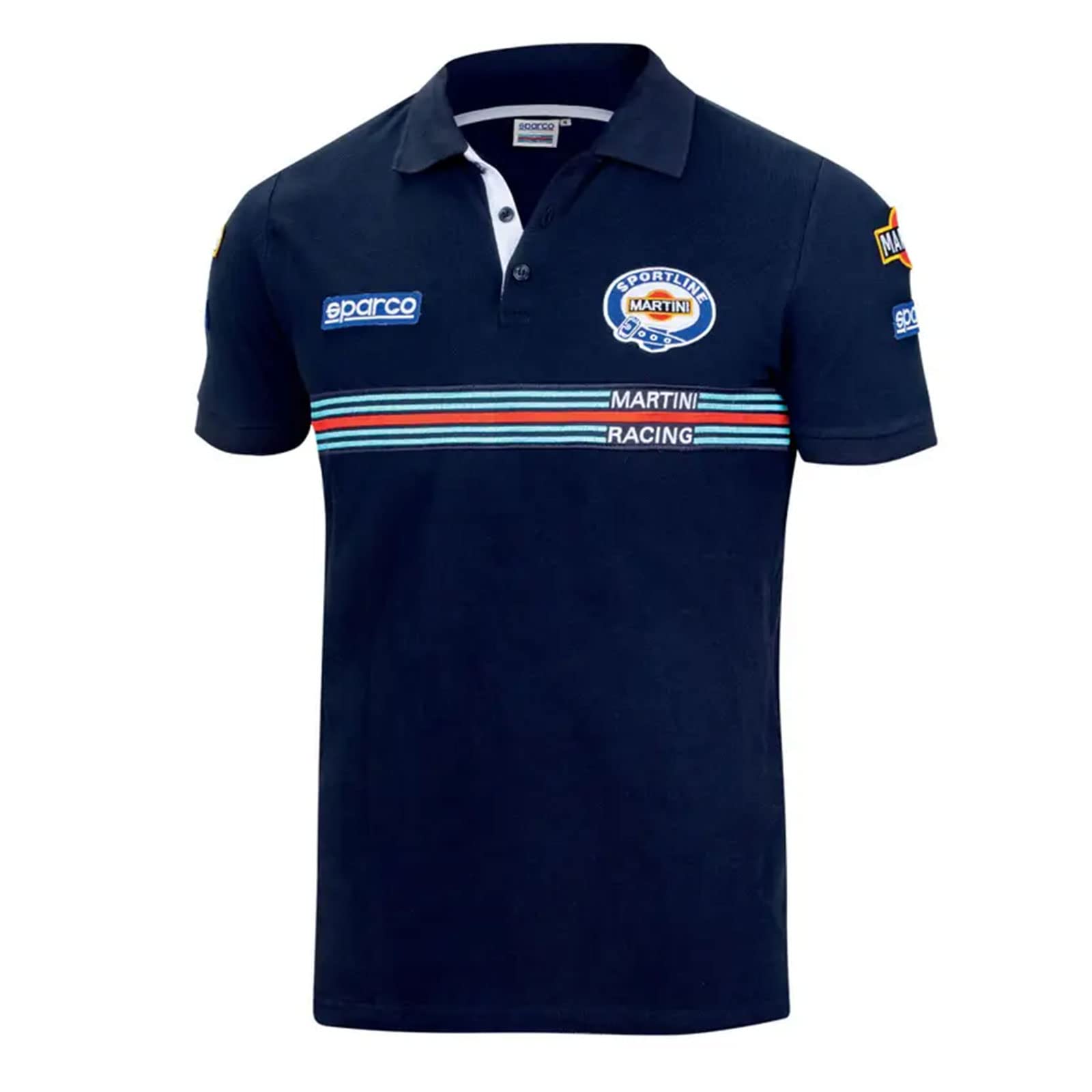 Sparco 01275MRBM0XS POLO REPLICA MARTINI-R TALLA XS AZUL MARINO