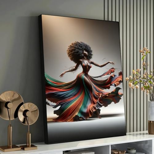 Cadre intérieur art de la robe fluide : le cadeau idéal pour passionnés de mode