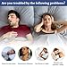 OWILIWO Airflow Jaw Strap, Adjustable & Breathable Anti Snoring Chin Strap, Effective Stop Snoring Solution Keep Mouth Closed, Veralabs Air Flow Jaw Strap for Women Men Sleeping (Black+Blue)