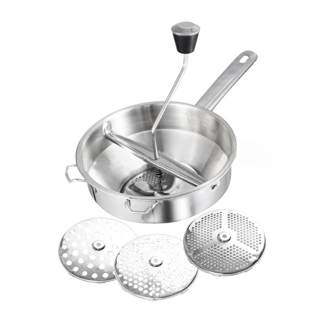 MAGICLULU Küchenutensil Lebensmittelrührer aus Edelstahl Sicher für Küche für Langlebig Edelstahl Gemüse und Speisen Kochen | Silber, Küchenutensilien für Kochen, Sicher und Langlebig, Eco Freundlich