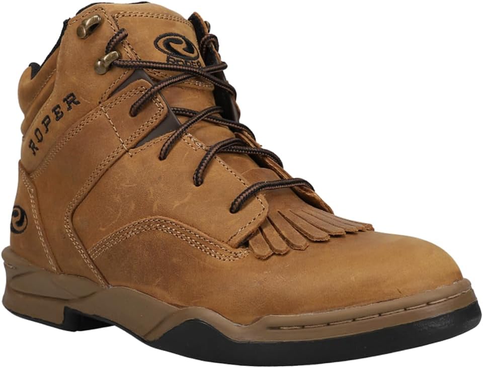 ROPER Mens Kiktie Horseshoe Honey Bun Lace Up Casual Boots Ankle