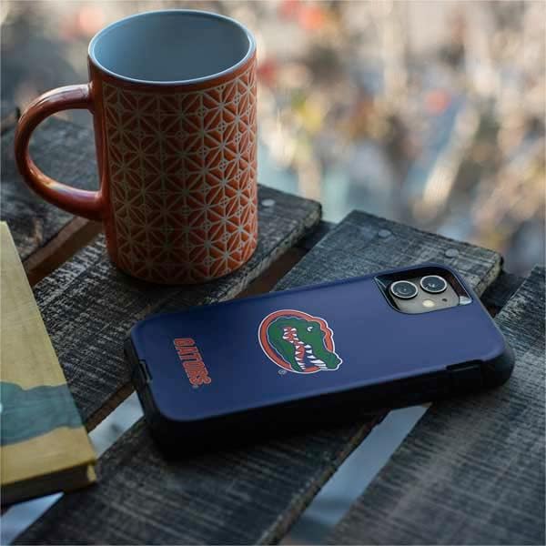 Skinit Decal Skin Compatible with OtterBox Defender iPhone 11 Case - Officially Licensed College Florida Gators Mascot Blue Design