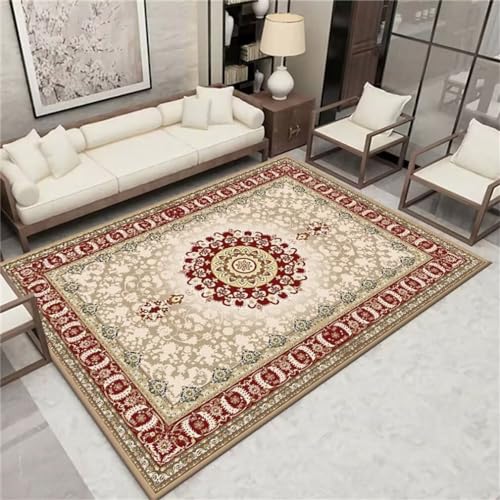 Tapis chambre garçon adolescent lavable et grand format rouge - 2
