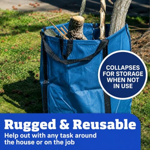 Image of DURASACK Heavy Duty Home and Yard Bags, Ocean Blue