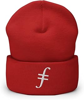 Hogue WS LLC Filecoin Cryptocurrency Logo Hat (Embroidered Cuffed Beanie)