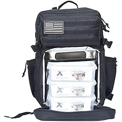 ELITRAINX Mochila 45L Compartimento Comidas y Tupperware Táctica CrossTraining Impermeable Deportes Aire Libre Deportes Gimnasio Portatil by ELITEX TRAINING 4 ELITRAINX Mochila 45L Compartimento Comidas y Tupperware Táctica Impermeable Deportes Aire Libre Deportes Gimnasio Portatil Oxford 600D (Negro)