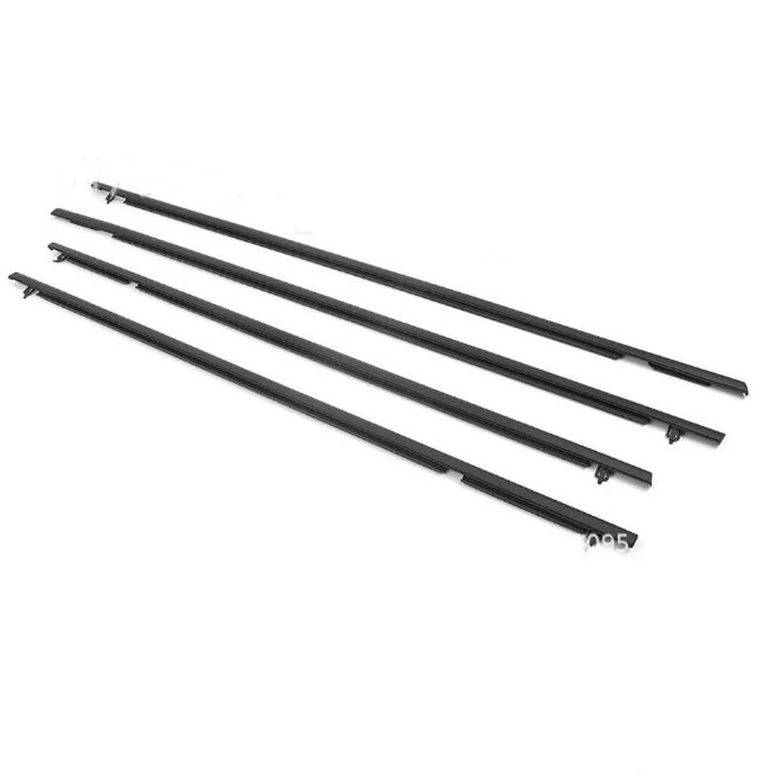 Car Weatherstrip Window Moulding Trim Seal Belt Exterior Styling 4Pcs for Civic 8th 9th 10th 06-11 12-15 16-19 Rubber(Color;06-11)