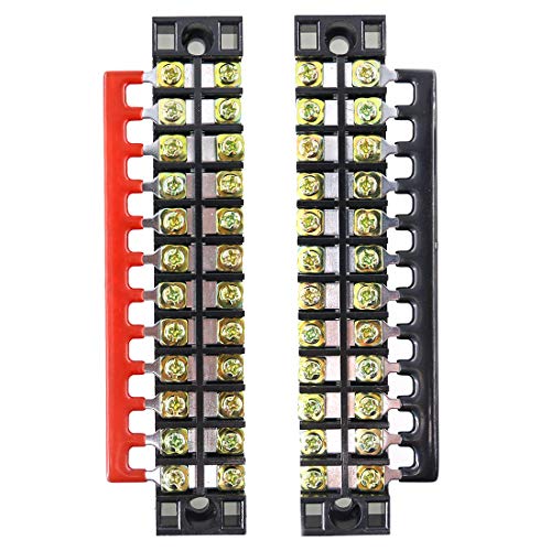 Terminal de tornillo para cables con bloques de barrera preaislada de 12 posiciones 3