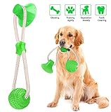 ♻ ♻【MULTIFUNKTIONALES SPIELZEUG】Dieser interaktive gummiball kann ein spielzeug zum spielen und auch zum reinigen der zähne sein. Es kann dem hund helfen, die zähne sauber zu halten und den druck zu verringern, um das zerstörerische verhalten zu reduzieren. Den hund zu mehr bewegung ermutigen und verhindern, dass er fett wird und einen gesunden körper hat.