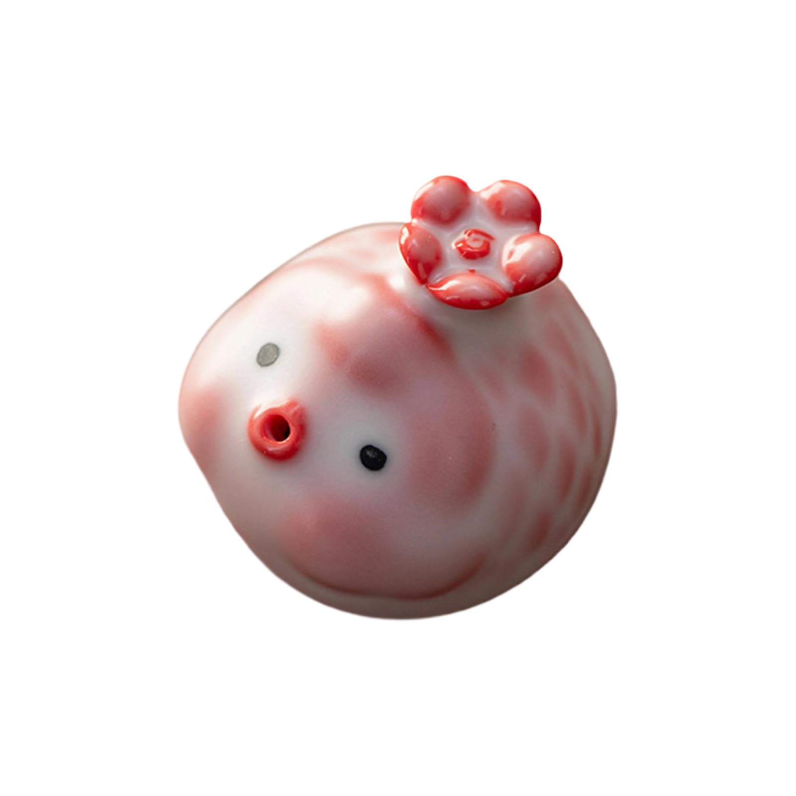 Msioytog Artistic Enameled Pottery Tisane Pet Fish Shape Bubble Feature Decorative Piece for Tisane Enthusiasts Bubble Fish Pet