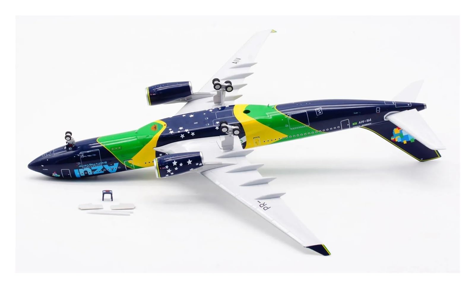 Aviones clásicos Antiguos IF332AD0523 Inflight 1:200 Azul Airlines A330-200 Avión Diecast Jet Modelo PR-AIV