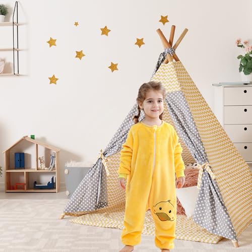Image of MICHLEY Flannel Sleeping Sack,Baby Sleeping Bag Wearable Blankets 9M-6Y | Toddler Clothes,Unisex Pajamas, Long Sleeve,Zipper, For Autumn Winter,Suitable Girls And Boys,Warm & Breathable