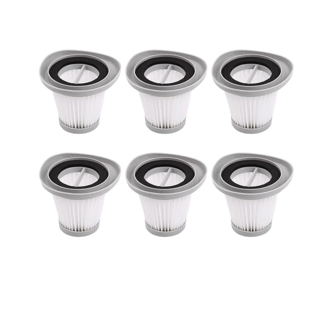 EEZII Washable Fits，Compatible For Deerma，DX118C/DX128C HEPA Filter Replacement Parts For Home Vacuum Cleaners(6pcs)