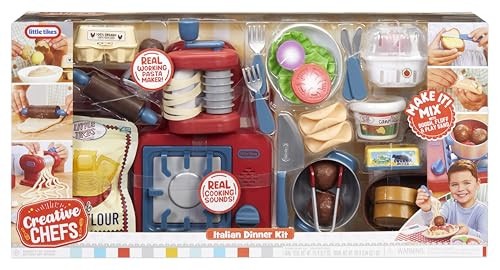 Little Tikes Creative Chefs Italian Restaurant Kit– mit Make It Mix und 33 Realistischen Utensilien, Rollenspiel-Kochset, Nicht ESSBAR, Geeignet für Jungen und Mädchen ab 3 Jahren Little Tikes Creative Chefs Italian Restaurant Kit– mit Make It Mix und 33 Realistischen Utensilien, Rollenspiel-Kochset, Nicht ESSBAR, Geeignet für Jungen und Mädchen ab 3 Jahren
