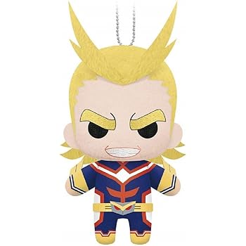 Amazon Com My Hero Academia Mascot Plush Keychain All Might Toys Games