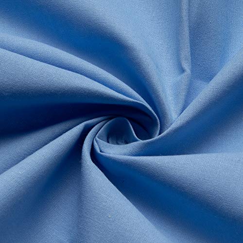 KIYOHARA シーチング 生地 約89cm×1mカット Col.518 ブルー系 #6200C-1