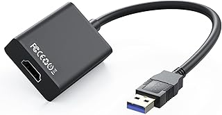 Carphone Warehouse USB to HDMI Adapter,USB 3.0/2.0 Adapter Cable 1080P Full HD Multi-Display Video Audio Output Multiple Monitors Compatible with Windows XP/7/8/8.1/10/11 for PC Laptop Projector HDTV