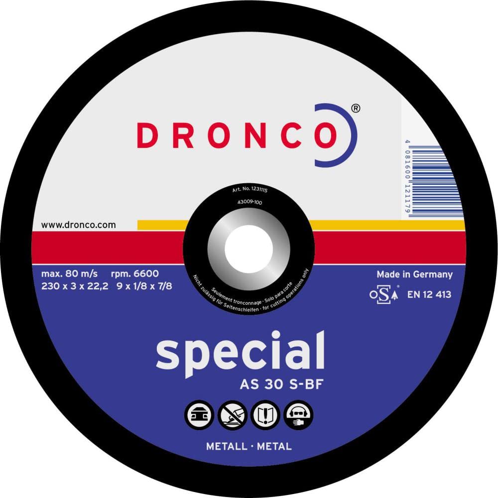 DRONCO AS30S-300ST/25 - Disco da taglio in metallo AS 30 S Special-metal, 300 x 3,5 mm
