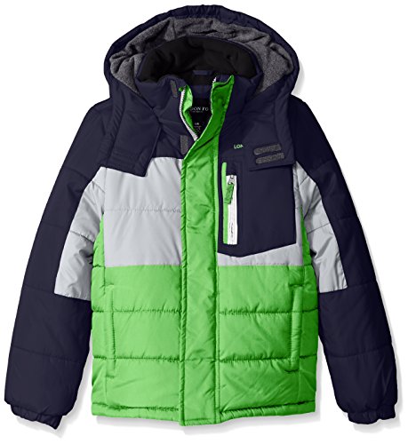 London Fog Boys Color Block Puffer Coat
