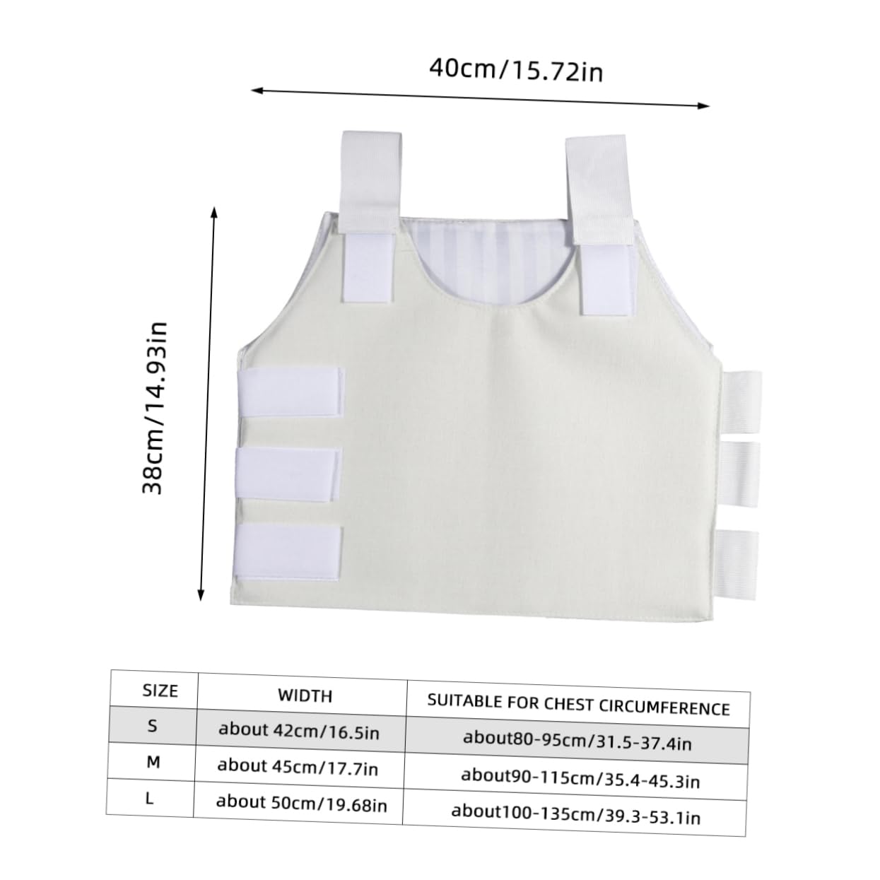 KOMBIUDA Rib Support Belt Chest Binder Post Operation Relief for Fractured Ribs Muscle Strain Breathable Random