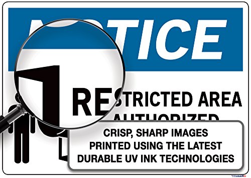 Vestil Aviso SignSI-N-51-E-LB-011-S 51 20.5X14.5 LABEL/DECAL.011 Alarme de segurança soará se a port