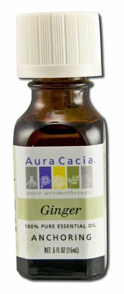 Aura Cacia 100% Pure Essential Oil, Ginger, 0.5-Ounces (Pack of 2)