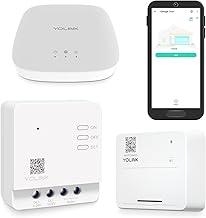 Smart Garage Door Kit with YoLink Hub - App Remotely Control Existing Garage Door Opener, YoLink 1/4 Mile World's Longest Range Garage Door Controller and Wireless Sensor Compatible with Alexa IFTTT
