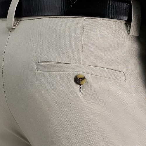 Image of Haggar Men's Cool Right Performance Flex Straight Fit Flat Front Pant