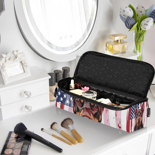 Bolsa para herramientas de cabello para mujeres con tapete resistente al calor y accesorios removibles para planchas de pelo, rizadores, y estilizadores miniatura 7