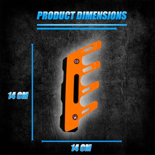 Image of ABS Shocker Protector | Front Fork Fender Protector | Universal Anti-Fall Slider Guard for All Bikes (Orange)