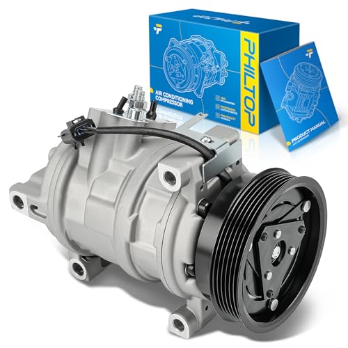 Image of PHILTOP 98346 NEW AC Compressor for Dodge Challenger 2008-2010 6.1L | for Chrysler 300 /Jeep Grand Cherokee 05-08 5.7L,Chrysler 300 05-10 6.1L,Dodge Charger 06-08 5.7L, Replaces# 2041653 2022486