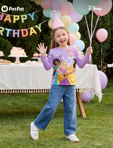 Image of Disney Kids Birthday Shirts 2-9Y, Cute Graphic Tees, Birthday Party Outfit
