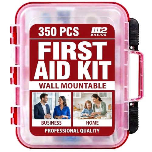 M2 BASICS Professional First Aid Kit (350 Pieces)