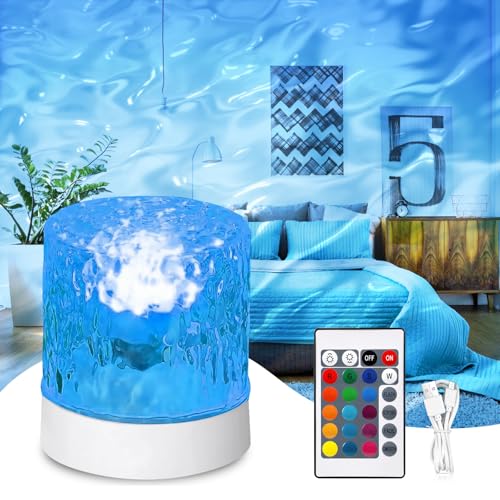 Projecteur Ciel étoilé: 16 Couleurs Lampe Océan Avec Télécommande, Projecteur Vague Ocean,...