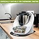 Gleitbrett passend für den Thermomix TM6 / TM5, für Thermomix TM6 TM5 Gleitbrett Acryl, Schnelles Bewegen Rollbrett für Thermomix Vorwerk Küchenmaschine TM6, Glänzend Schwarz