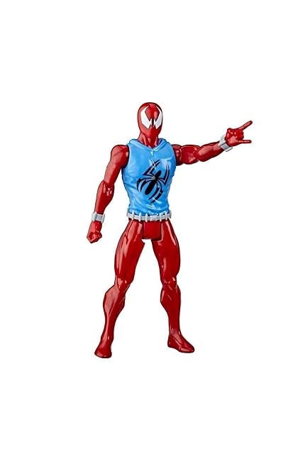 Foto 2 de 5 de Spiderman- Figura de acción Titan del Personaje Scarlet Spider (Hasbro E85215X0)