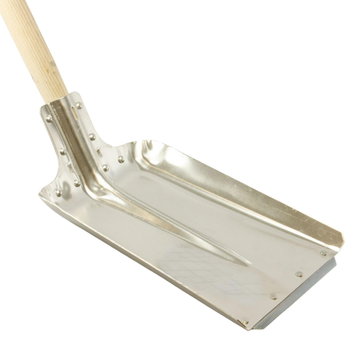 5 x ERPINA aluminiowa szufla rozm. 9 ze stalową krawędzią o szerokości 38 cm z trzonkiem – wytrzymała i lekka – wszechstronne zastosowanie w ogrodzie, na podwórku i w stajni – efektywna przy
