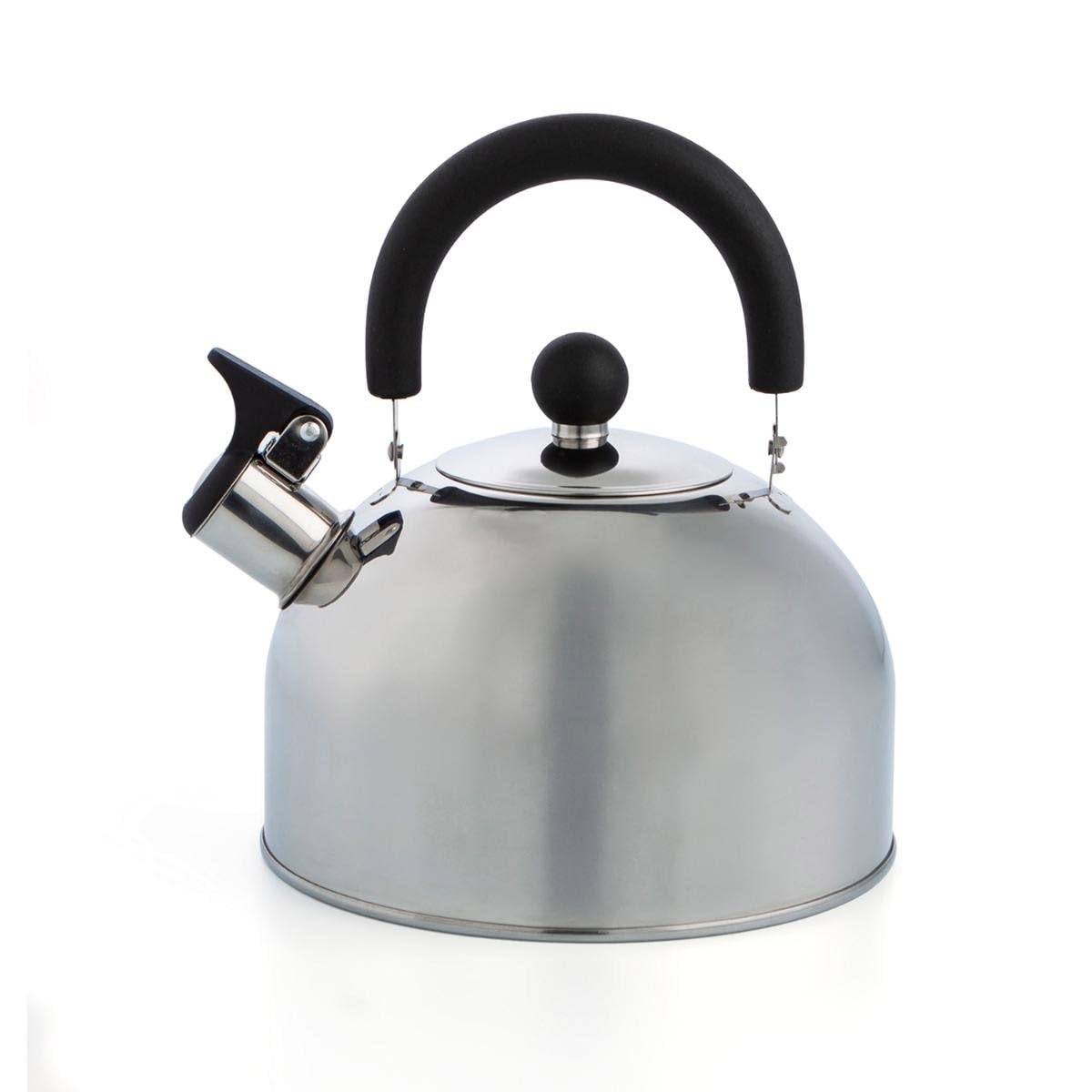 Quid Habitat Wasserkocher, Edelstahl, 2 l, Edelstahl, geeignet für Glaskeramik, geeignet für Induktion