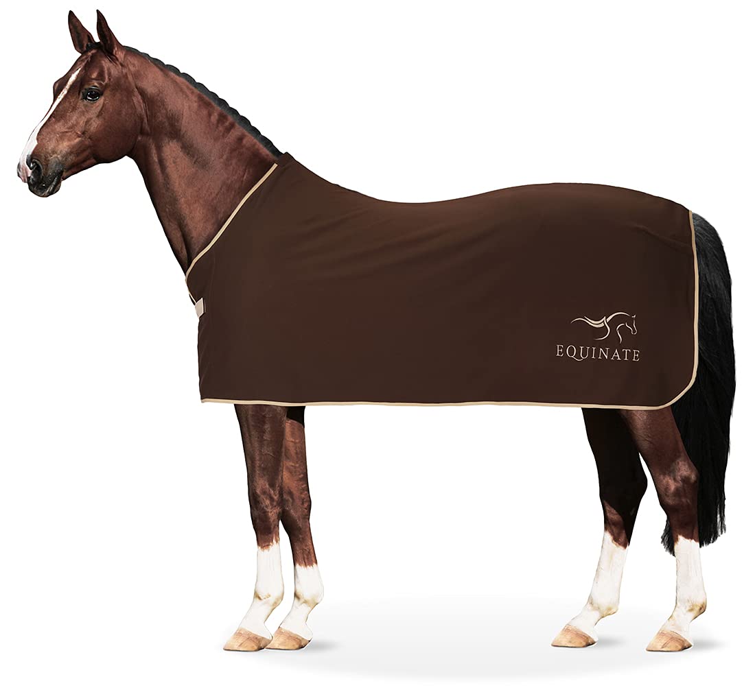 Equinate Abschwitzdecke Orlando aus Fleece mit Widerristpolster